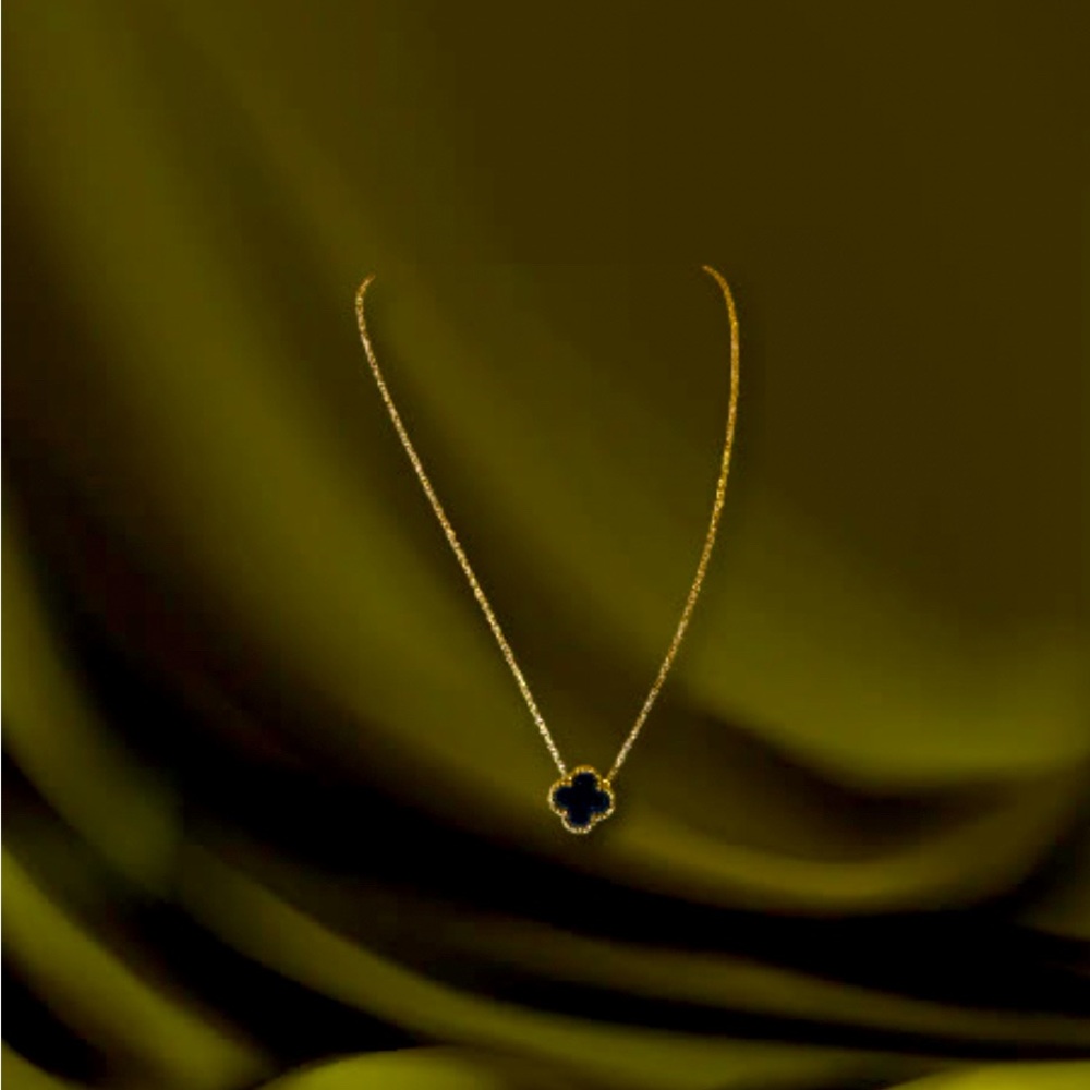 Stainless steel gold plated.